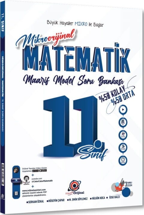 2027 Orijinal Yayınları 11.Sınıf Mikro Orijinal Matematik Soru Bankası Yeni Maarif Model