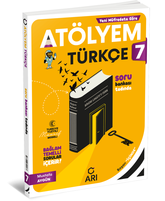 2027 Arı Yayıncılık 7.Sınıf Türkçe Atölyem Soru Bankası Bağlam Temelli