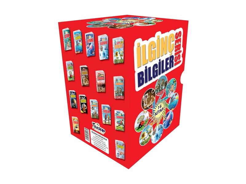 Teleskop İlginç Bilgiler Serisi  16 Kitap Kutu