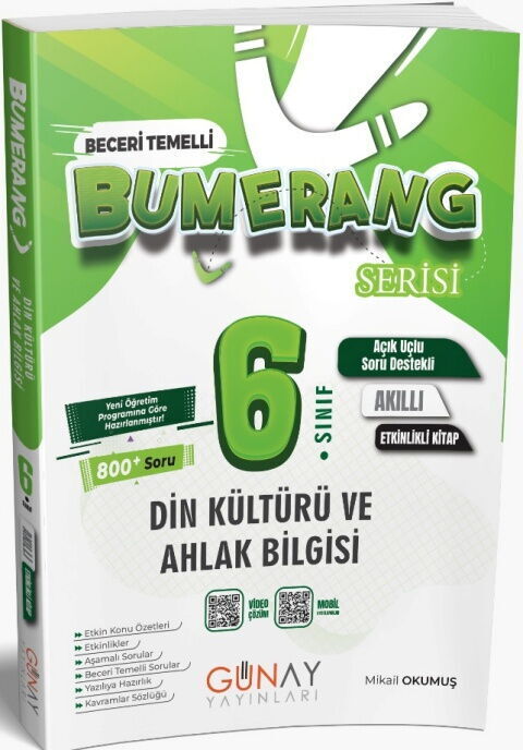 Günay Yayınları 6. Sınıf Bumerang Din kÜltürü ve Ahlak Bilgisi 2026