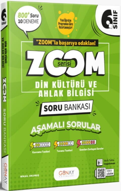 Günay Yayınları 6. Sınıf Zoom Din kÜltürü ve Ahlak Bilgisi 2026