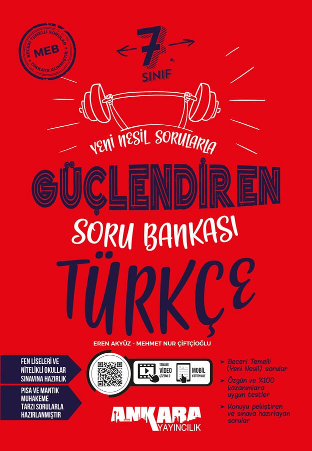 Ankara Yayıncılık 7.Sınıf Güçlendiren Türkçe Soru Bankası