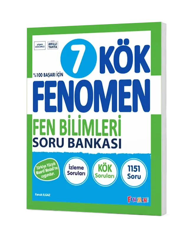 2027 Fenomen Yayıncılık 7.Sınıf Kök Fen Bilimleri Soru Bankası