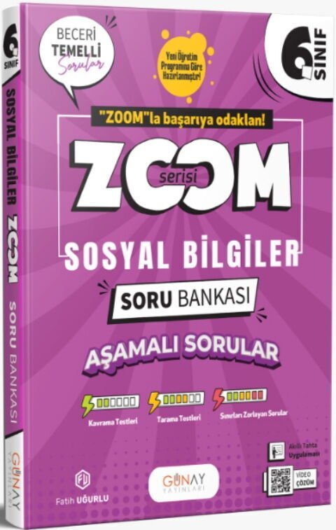 Günay Yayınları 6. Sınıf Zoom Sosyal Bilgiler 2026