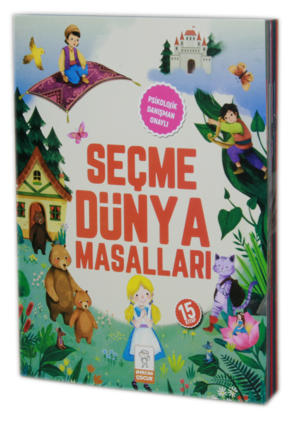 Mercan Çocuk  Seçme Dünya Masalları Resimli  15 Kitap Set  5, 6, 7 Yaş Ve Üstü Okuma Dizisi