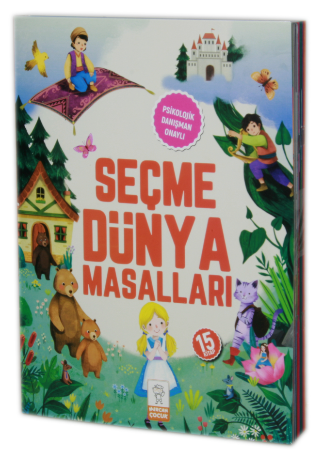 Mercan Çocuk  Seçme Dünya Masalları Resimli  15 Kitap Set  5, 6, 7 Yaş Ve Üstü Okuma Dizisi