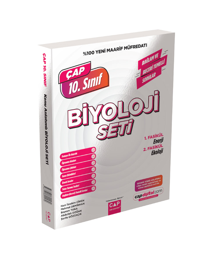 2027 Çap Yayınları 10. Sınıf Biyoloji Maarif Model Fasikül Set