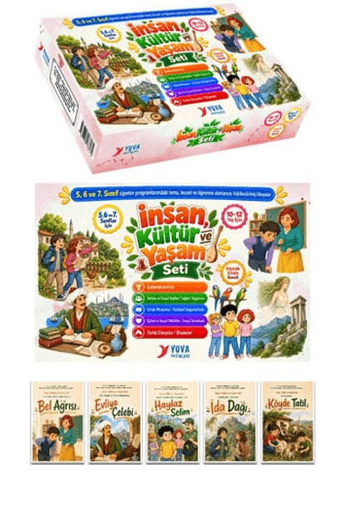 Yuva Yayınları 5. 6. ve 7. Sınıflar İçin İnsan, Kültür ve Yaşam Seti