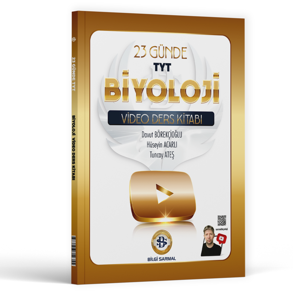 2026 Bilgi Sarmal Yayınları 23 Günde Tyt Biyoloji Video Ders Kitabı