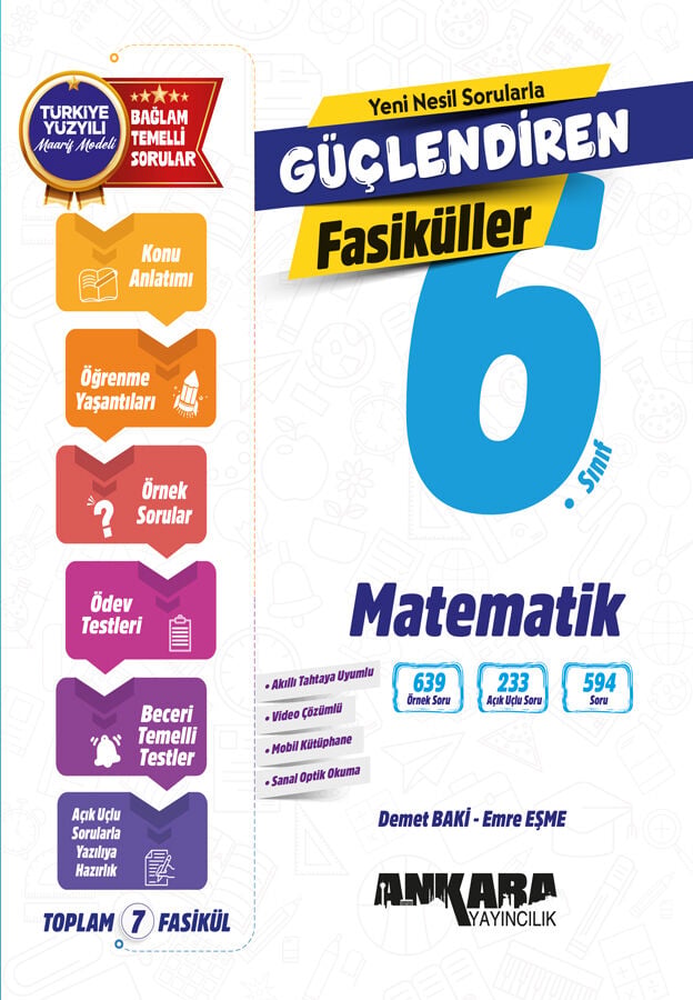 2027 Ankara Yayıncılık 6.Sınıf Matematik Güçlendiren Fasiküller