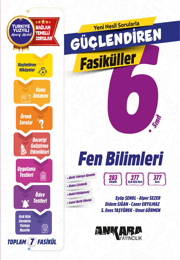 2027 Ankara Yayıncılık 6.Sınıf Fen Bilimleri Güçlendiren Fasiküller
