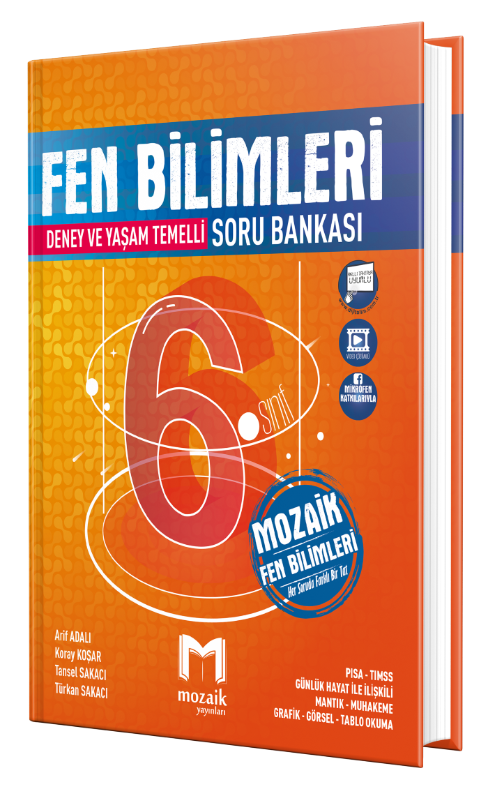 Mozaik Yayınları 6.Sınıf Fen Bilimleri Soru Bankası
