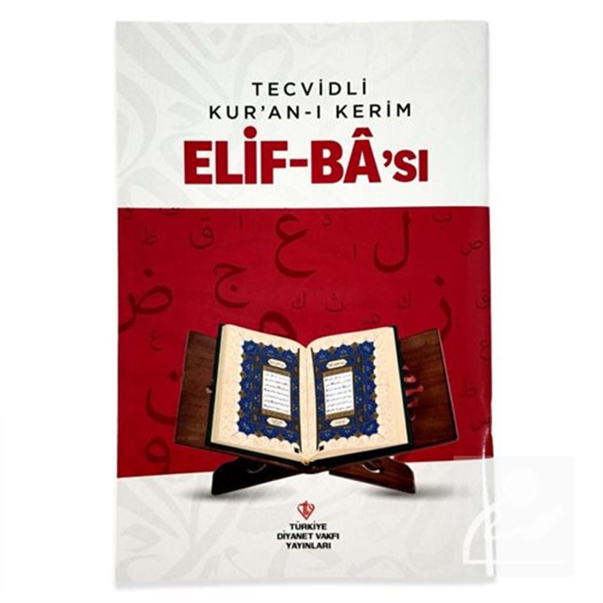 Diyanet Vakfı Yayınları Tecvidli Kur'an-ı Kerim Elif-Bâ'sı (Kırmızı) YENİ