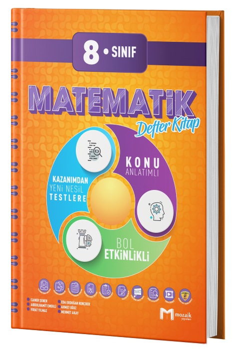 Mozaik Yayınları 8.Sınıf Matematik Defter Kitap