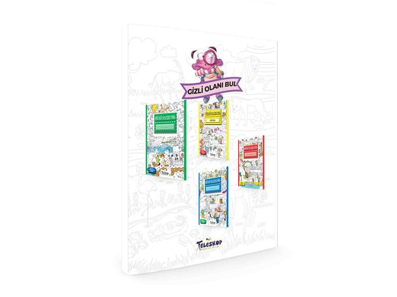 Teleskop Gizli Olanı Bul 4 Kitap Set