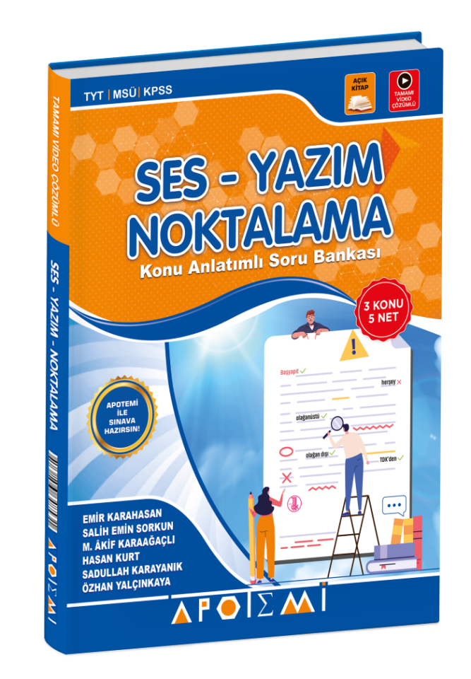 2026 Apotemi Yayınları Ses-Yazım Noktalama Konu Anlatımlı Soru Bankası