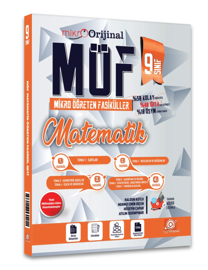 Orijinal Yayınları 9.Sınıf Matematik Mikro Möf Set
