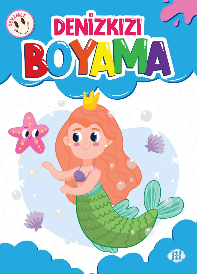 Dokuz Yayınları Sevimli Denizkızı Boyama
