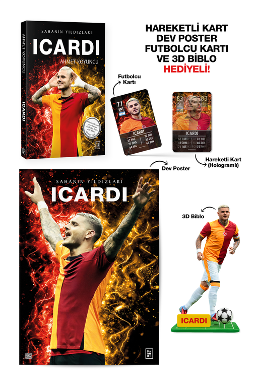 Parodi Yayınları Sahanın Yıldızları Mauro İcardi ( Biblo Kart ve Poster Hediye)