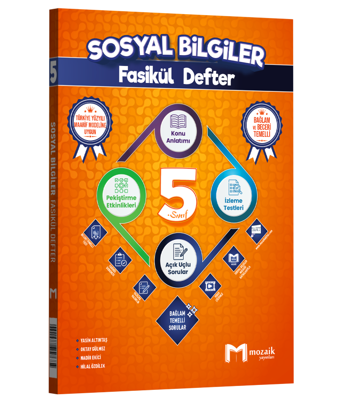 2027 Mozaik Yayınları Sosyal Bilgiler Fasikül Defter