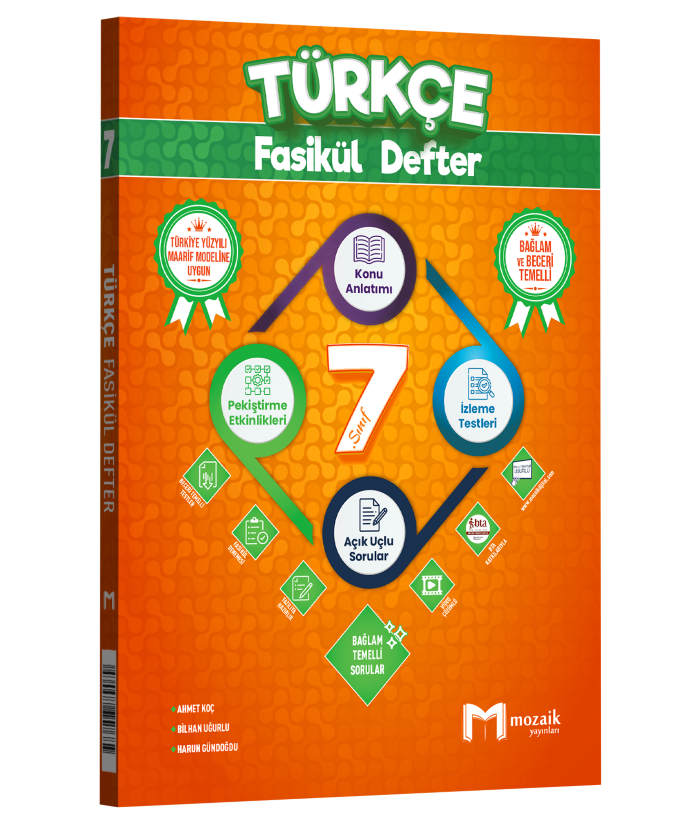 2027 Mozaik Yayınları 7.Sınıf Türkçe Fasikül Defter