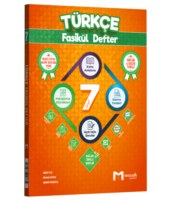 2027 Mozaik Yayınları 7.Sınıf Türkçe Fasikül Defter