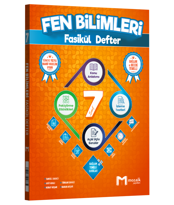 2027 Mozaik Yayınları 7.Sınıf Fen Bilimleri Fasikül Defter