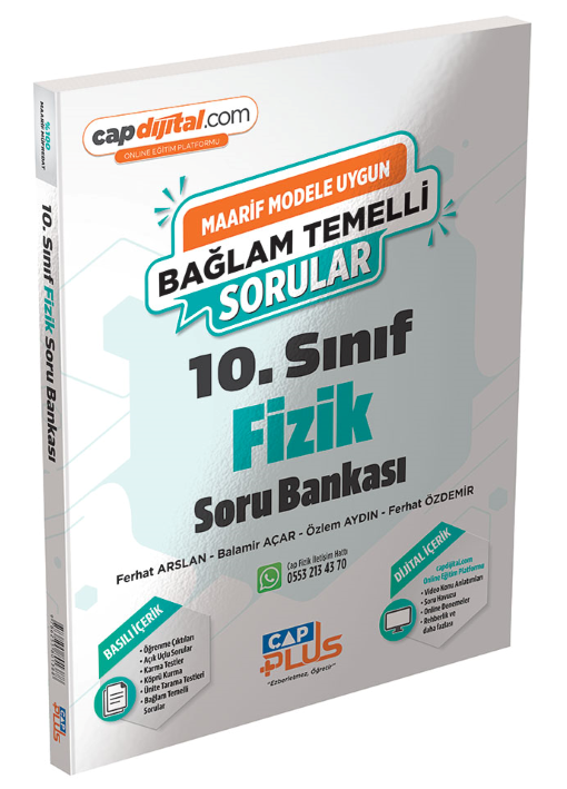 2027 Çap Yayınları 10.Sınıf Fizik Maarif Model Soru Bankası