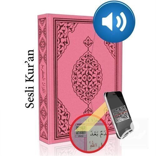 Merve Yayınları Rahle Boy Kuranı Kerim Bilgisayar Hatlı Rahle Boy Pembe Renk