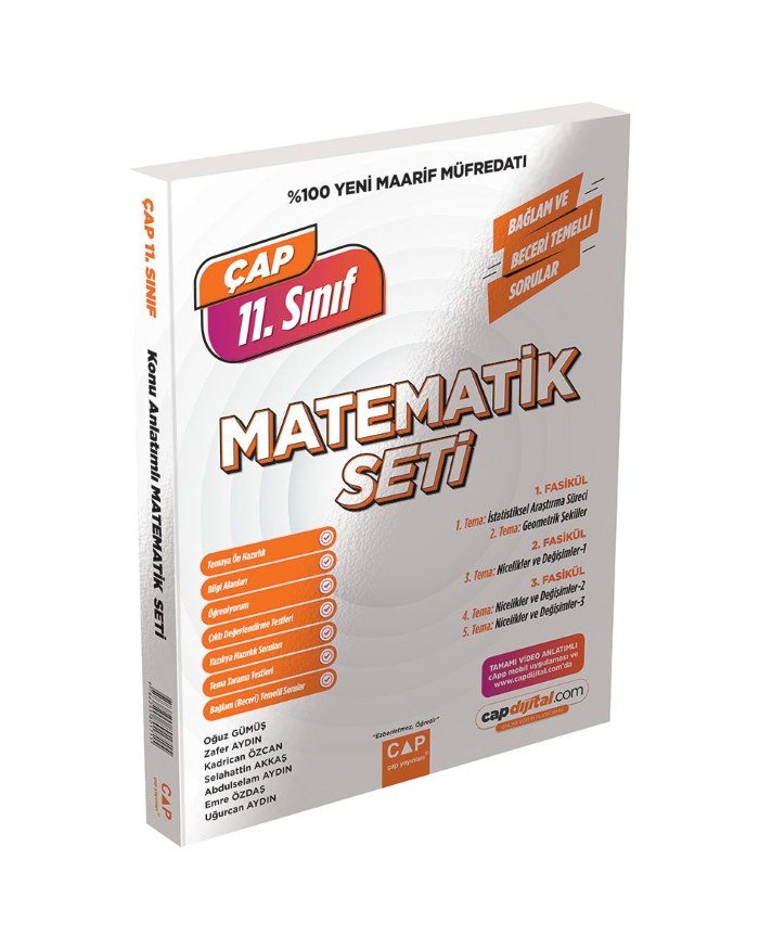 2027 Çap Yayınları 11.Sınıf Konu Anlatımlı Matematik Seti