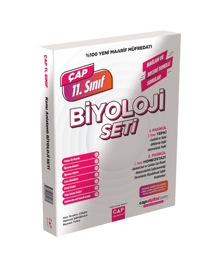 2027 Çap Yayınları 11.Sınıf Konu Anlatımlı Biyoloji Seti