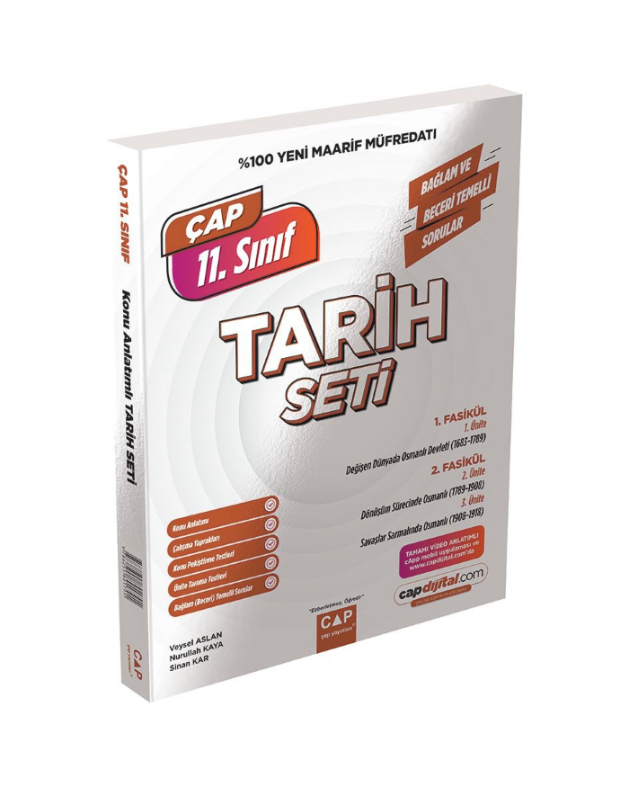 2027 Çap Yayınları 11.Sınıf Konu Anlatımlı Tarih Seti