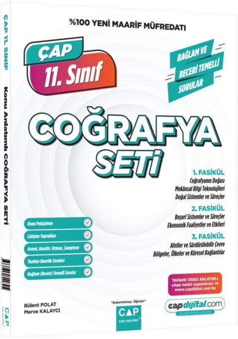 2027 Çap Yayınları 11.Sınıf Konu Anlatımlı Coğrafya Seti