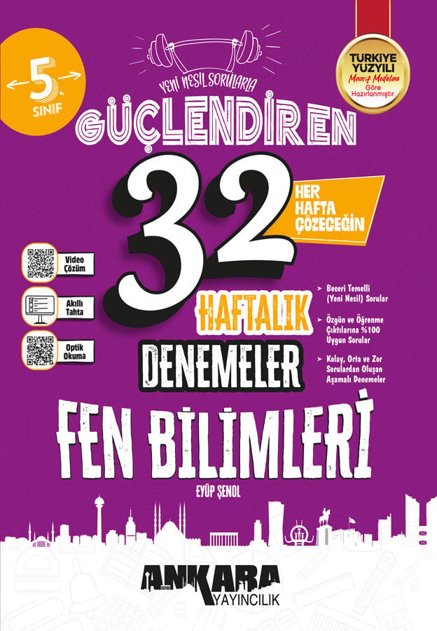 2027 Ankara Yayıncılık 5.Sınıf Güçlendiren 32 Haftalık Fen Bilimleri Denemeleri