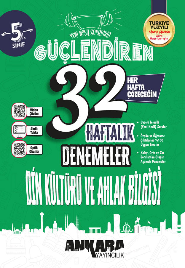 2027 Ankara Yayıncılık 5.Sınıf Güçlendiren 32 Haftalık Sosyal Bilgiler Denemeleri