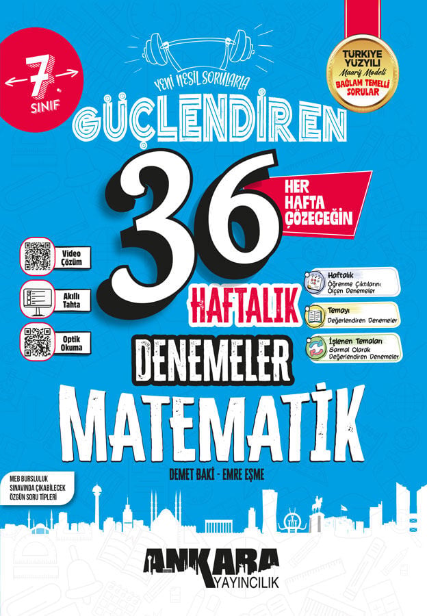2027 Ankara Yayıncılık 7.Sınıf Güçlendiren 32 Haftalık Matematik Denemeleri