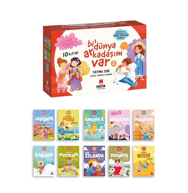 Nista Yayınları Bi' Dünya Arkadaşım Var (10 Kitap+Sk)