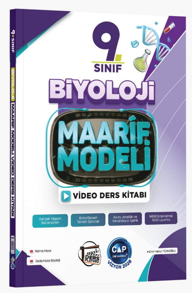2027 Çap Yayınları Ders Platosu 9.Sınıf Biyoloji Maarif Model Tematik Soru Bankası