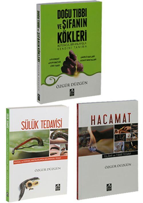 Mercan Kitap Mercan Sağlık Hazinesi 3 Kitap Set & Hacamat, Sülük Tedavisi, Doğu Tıbbı