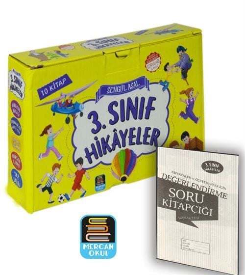 Mercan Okul 3.Sınıf Hikayeler 10 Kitap Soru Kitapçığı İlaveli  Şengül Asal