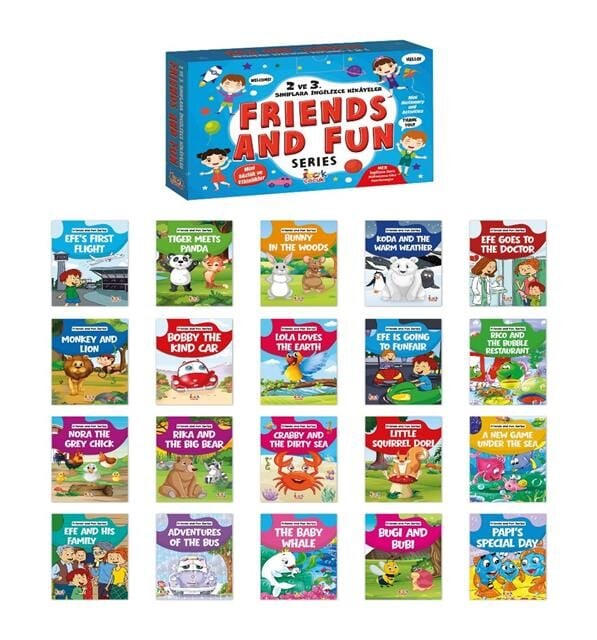 Bıcırık Yayınları 2 ve 3.Sınıf İngilizce Hikayeler 20 Kitap Set Frıends And Fun Serıes