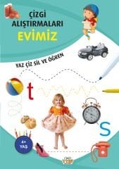 0-6 Yaş Yayınları Çizgi Alıştırmaları Evimiz