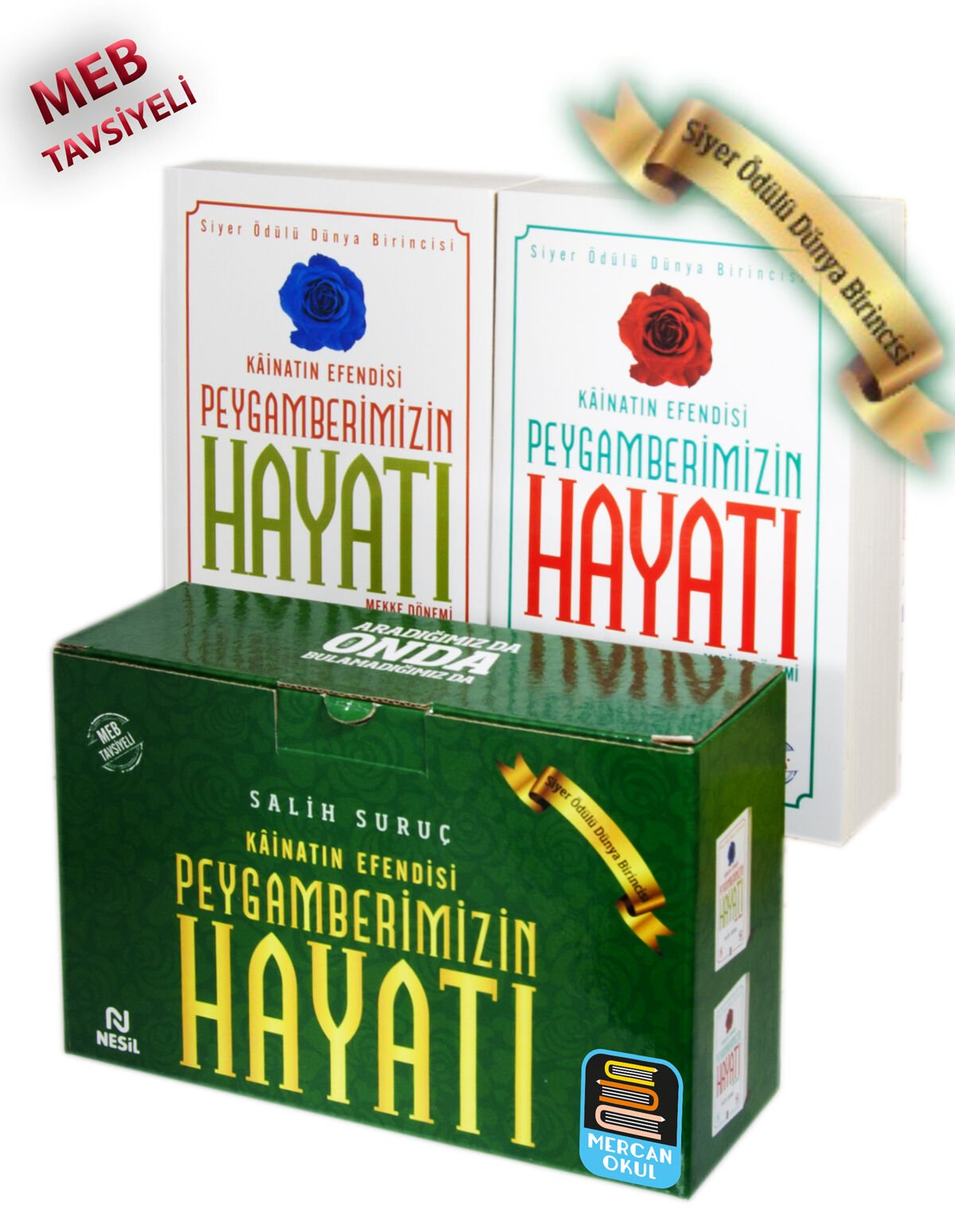 Mercan Okul  Kainatın Efendisi Peygamberimizin Hayatı 2 Cilt Kutulu Salih Suruç
