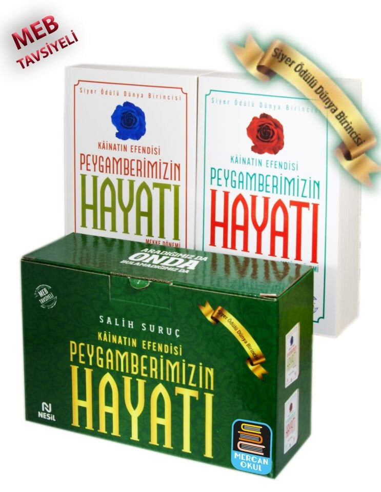 Mercan Okul  Kainatın Efendisi Peygamberimizin Hayatı 2 Cilt Kutulu Salih Suruç