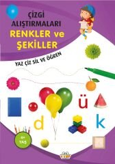 0-6 Yaş Yayınları Çizgi Alıştırmaları Renkler ve Şekiller
