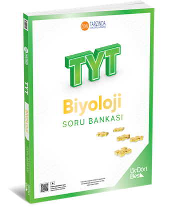 2027 Üç Dört Beş Yayıncılık Tyt Biyoloji Soru Bankası