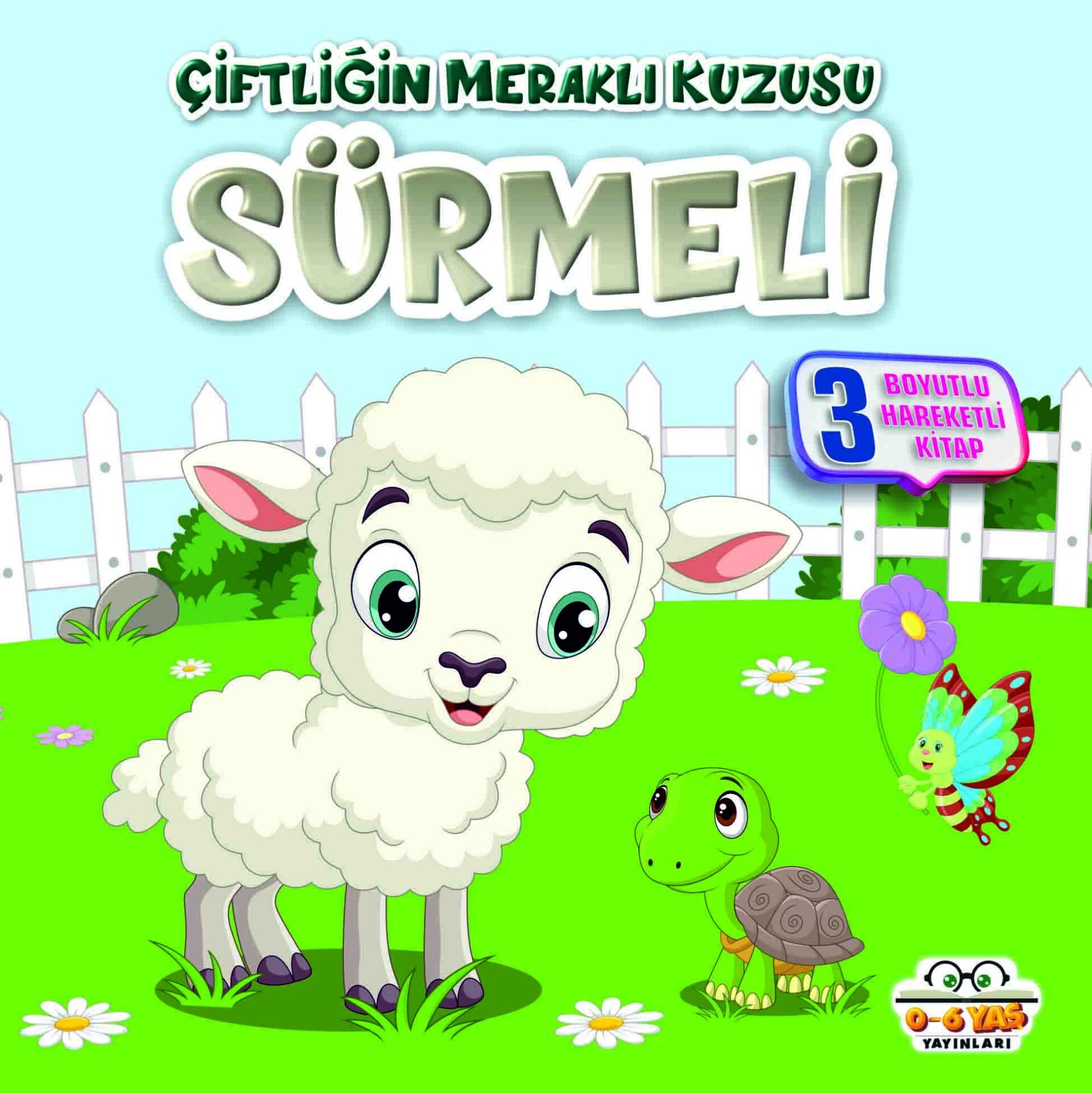 0-6 Yaş Yayınları Çiftliğin Meraklı Kuzusu Sürmeli 3 Boyutlu