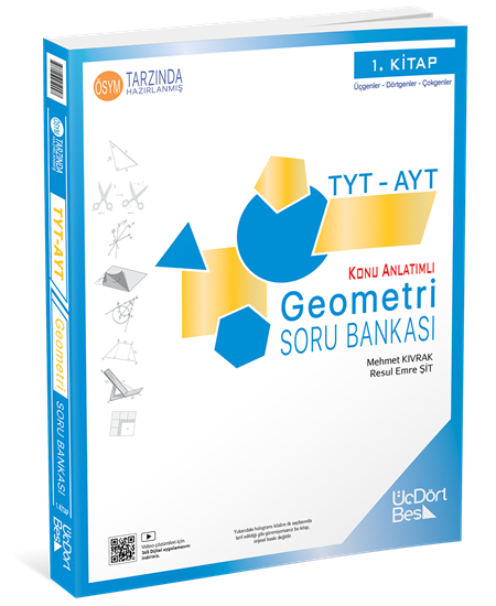 Üç Dört Beş Yayıncılık Tyt-Ayt Geometri Soru Bankası