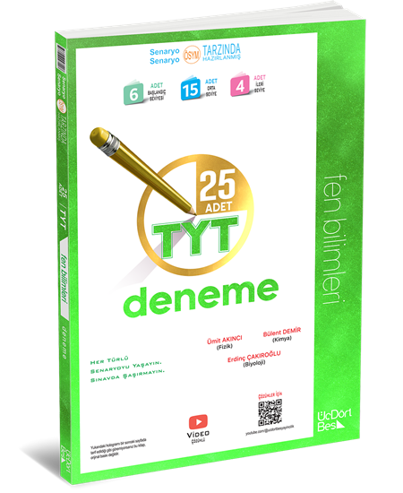 Üç Dört Beş Yayıncılık Tyt Fen 25 Li Deneme