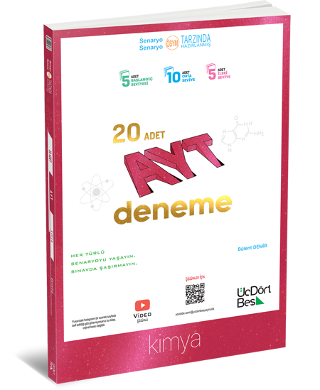 Üç Dört Beş Yayıncılık AYT 20 li Kimya Deneme